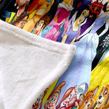 Disney Princess Snow White Blanket Flannel Throw Room Decoration