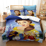 Disney Princess Snow White Cosplay Bedding Set Duvet Cover Bed Sheets - EBuycos