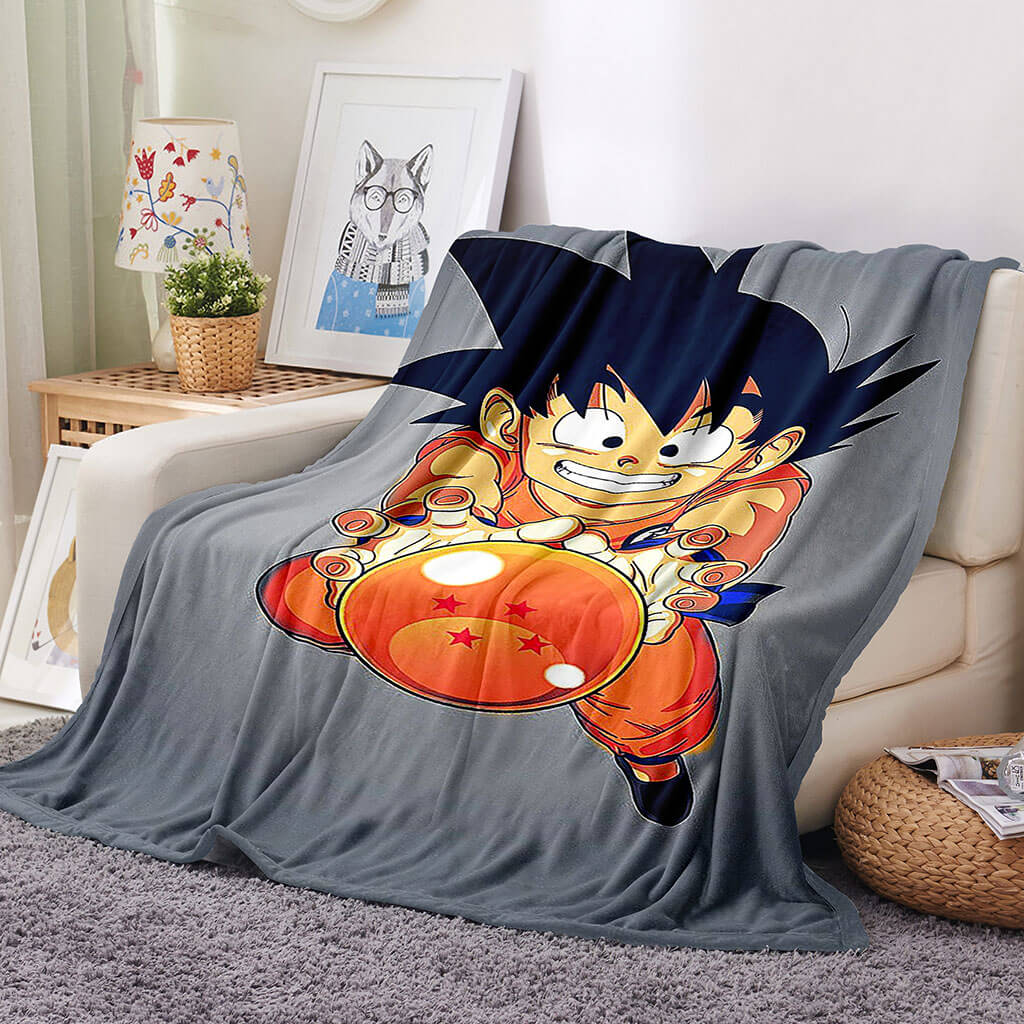 Dragon Ball Blanket Flannel Throw Room Decoration