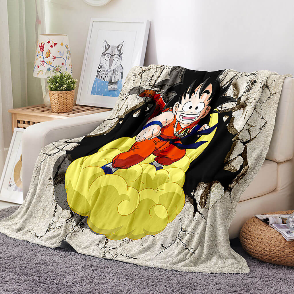 Dragon Ball Blanket Flannel Throw Room Decoration