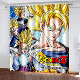 Dragon Ball Curtains Pattern Blackout Window Drapes