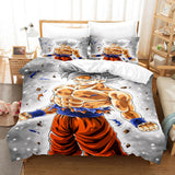 Dragon Ball Son Goku Bedding Sets Quilt Duvet Cover Kids Bed Sheets - EBuycos