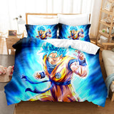 Dragon Ball Son Goku Bedding Sets Quilt Duvet Cover Kids Bed Sheets - EBuycos