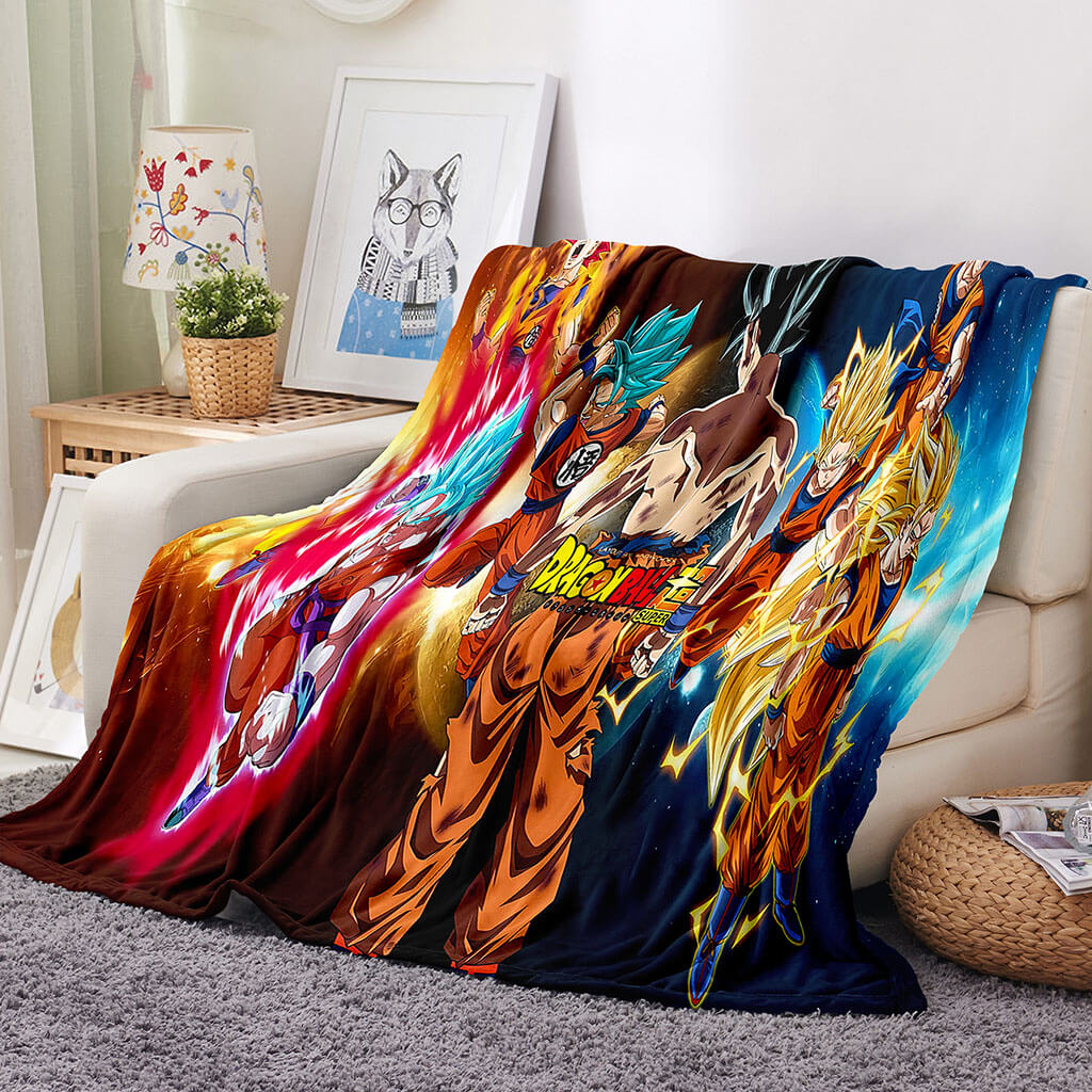 Dragon Ball Super Blanket Flannel Throw Room Decoration