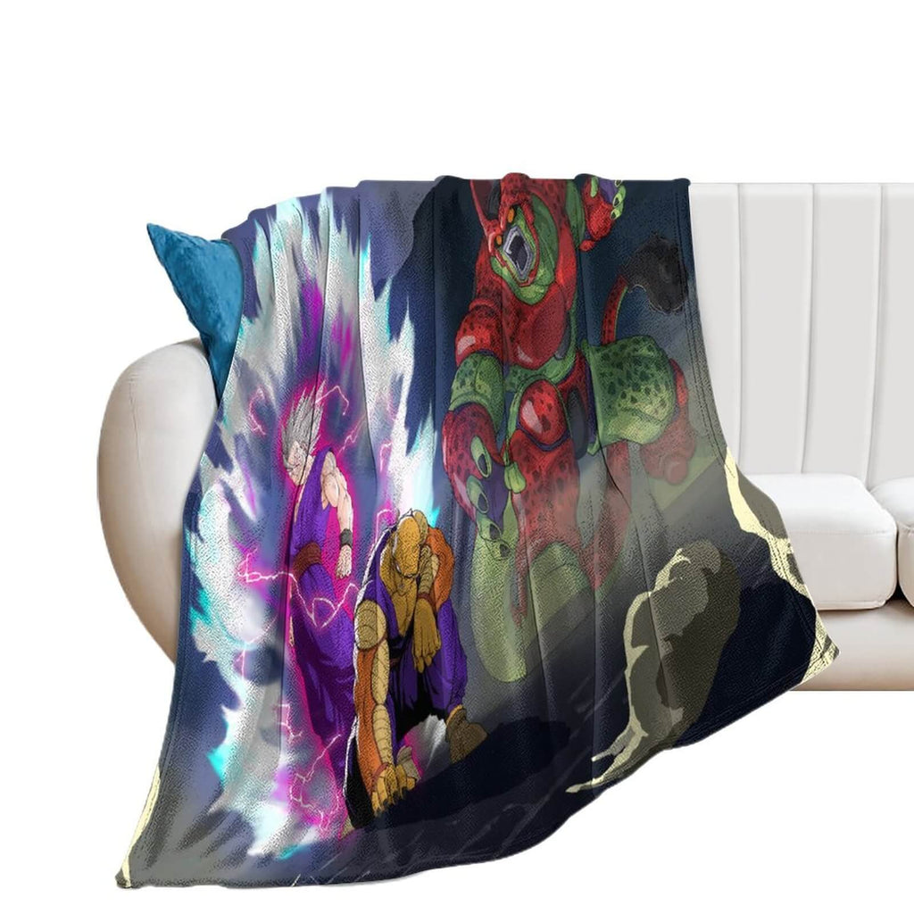 Dragon Ball Super Super Hero Blanket Pattern Flannel Throw Room Decoration