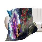 Dragon Ball Super Super Hero Blanket Pattern Flannel Throw Room Decoration