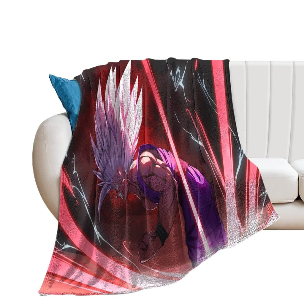 Dragon Ball Super Super Hero Blanket Pattern Flannel Throw Room Decoration