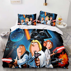 Family Guy Bedding Set Pattern Quilt Cover Without Filler