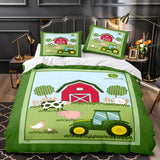 Farming Simulator Tractor Bedding Set Quilt Covers Without Filler