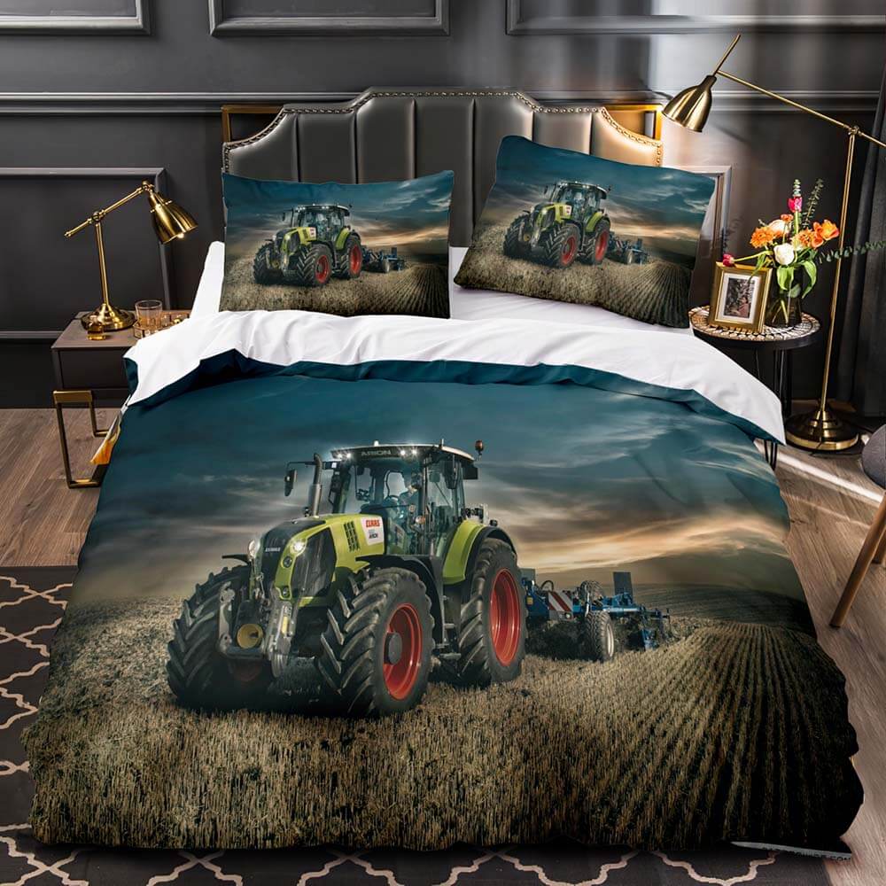 Farming Traktor Lamborghini Trattori Tractor Bedding Set Duvet Covers