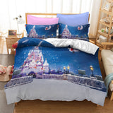 Father Christmas 3 Piece Bedding Set Quilt Duvet Cover Bed Sheets Sets - EBuycos