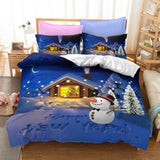 Father Christmas Cosplay Bedding Set Quilt Duvet Cover Bed Sheets Sets - EBuycos