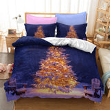 Father Christmas Cosplay Bedding Set Quilt Duvet Cover Bed Sheets Sets - EBuycos