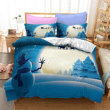 Father Christmas Cosplay Bedding Set Quilt Duvet Cover Bed Sheets Sets - EBuycos