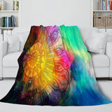 Flower Flannel Fleece Throw Cosplay Blanket Comforter Set - EBuycos
