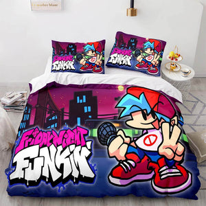 Friday Night Funkin Cosplay Bedding Sets Duvet Covers Bed Sheets - EBuycos