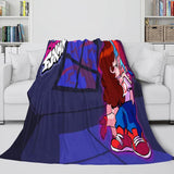 Friday Night Funkin Cosplay Flannel Blanket Warm Throw Bed Blankets - EBuycos