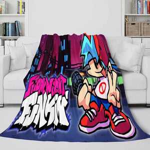 Friday Night Funkin Flannel Fleece Blanket - EBuycos