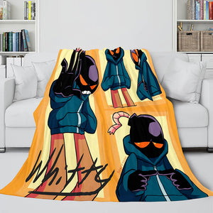 Friday Night Funkin FNF Whitty Flannel Fleece Throw Cosplay Blanket - EBuycos