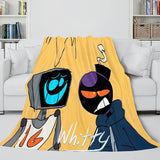 Friday Night Funkin FNF Whitty Flannel Fleece Throw Cosplay Blanket - EBuycos