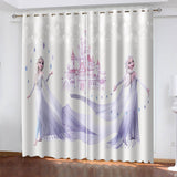 Frozen 2 Elsa Curtains Cosplay Blackout Window Drapes