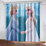 Frozen 2 Elsa Curtains Cosplay Blackout Window Drapes