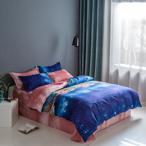 Galaxy Comforter Bedding Sets Duvet Covers Pillow Slips Bed Sheets - EBuycos