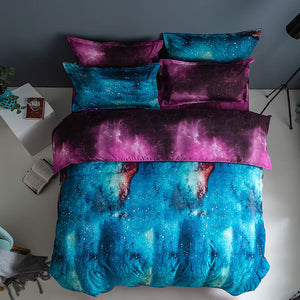 Galaxy Outer Space Comforter Bedding Sets Duvet Covers Bed Sheets - EBuycos