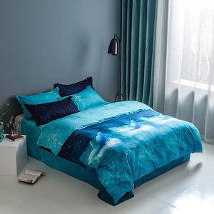 Galaxy Sky Outer Space Comforter Bedding Sets Duvet Covers Bed Sheets - EBuycos
