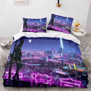 Game Cyberpunk 2077 Bedding Set Quilt Covers Without Filler