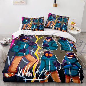 Game FNF Whitty Bedding Sets Soft Duvet Covers Comforter Bed Sheets - EBuycos