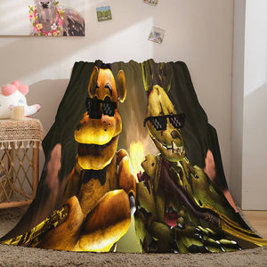 Game Five Nights at Freddy's Flannel Caroset Throw Cosplay Blanket Comforter Set - EBuycos