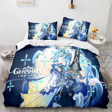 Game Genshin Impact Bedding Set Duvet Cover Comforter Bed Sheets - EBuycos