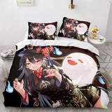 Game Genshin Impact Bedding Set Duvet Cover Comforter Bed Sheets - EBuycos