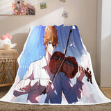 Game Genshin Impact Flannel Caroset Throw Cosplay Blanket Comforter Set - EBuycos