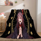Game Genshin Impact Flannel Caroset Throw Cosplay Blanket Comforter Set - EBuycos
