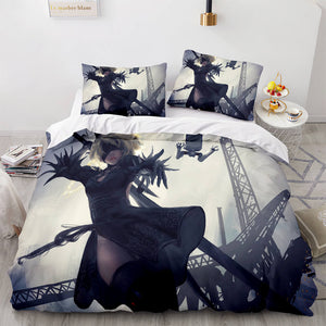 Game Ghost Knife Comforter Bedding Set 3 Piece Duvet Covers Bed Sheets - EBuycos