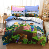Game Minecraft Bedding Sets Pattern Quilt Cover Without Filler