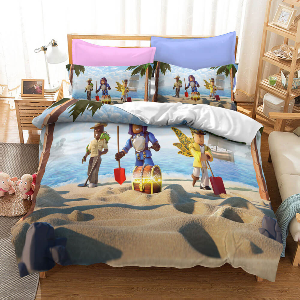 Game Roblox Cosplay Bedding Set Duvet Cover Bed Sheets Home Decoration - EBuycos