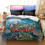 Game Valheim Cosplay Bedding Set Duvet Cover Halloween Bed Sheets Sets - EBuycos