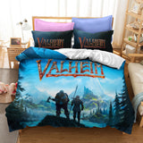 Game Valheim Cosplay Bedding Set Duvet Cover Halloween Bed Sheets Sets - EBuycos