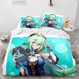 Genshin Impact Bedding Set Duvet Cover Comforter Bed Sheets - EBuycos