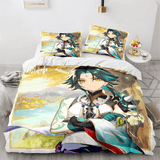 Genshin Impact Bedding Set Duvet Cover Comforter Bed Sheets - EBuycos