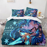 Genshin Impact Bedding Set Duvet Cover Comforter Bed Sheets - EBuycos
