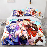 Genshin Impact Bedding Set Duvet Cover Comforter Bed Sheets - EBuycos