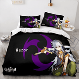 Genshin Impact Bedding Set Duvet Cover Comforter Bed Sheets - EBuycos