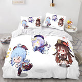 Genshin Impact Bedding Set Duvet Cover Comforter Bed Sheets - EBuycos