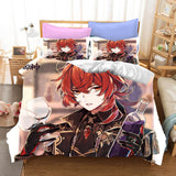 Genshin Impact Bedding Set Quilt Duvet Cover Christmas Bed Sheets Sets - EBuycos