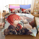 Genshin Impact Bedding Set Quilt Duvet Cover Christmas Bed Sheets Sets - EBuycos
