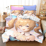 Genshin Impact Bedding Set Quilt Duvet Cover Christmas Bed Sheets Sets - EBuycos